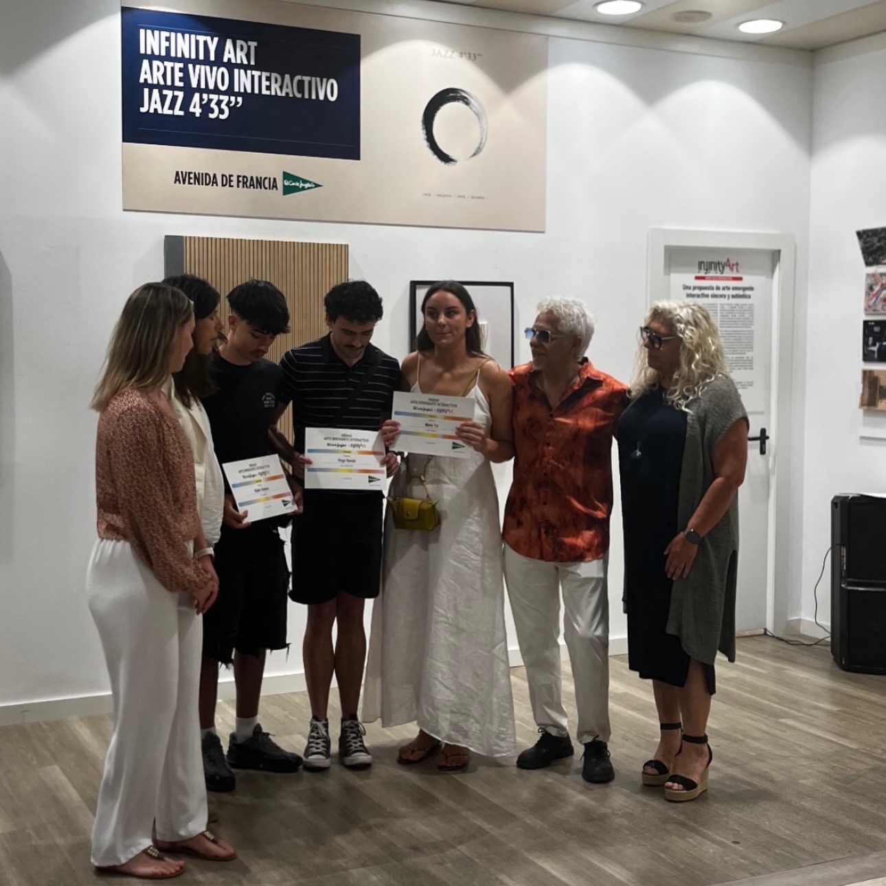 Participantes en la exposición JAZZ 4’33”
